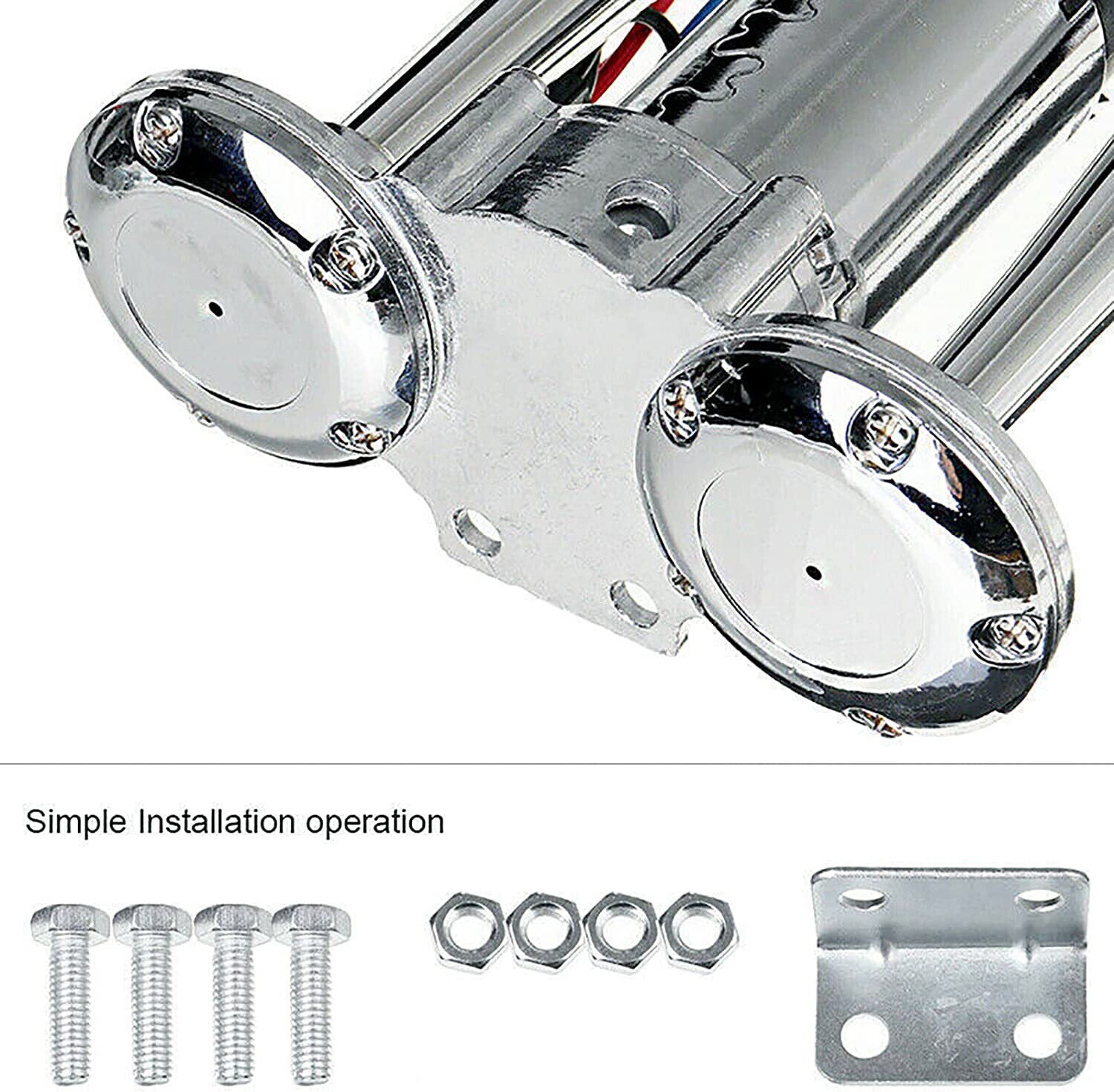 Super Loud Air Electric Horn 600DB 12V Dual Trumpet Car Truck Boat Train Speaker