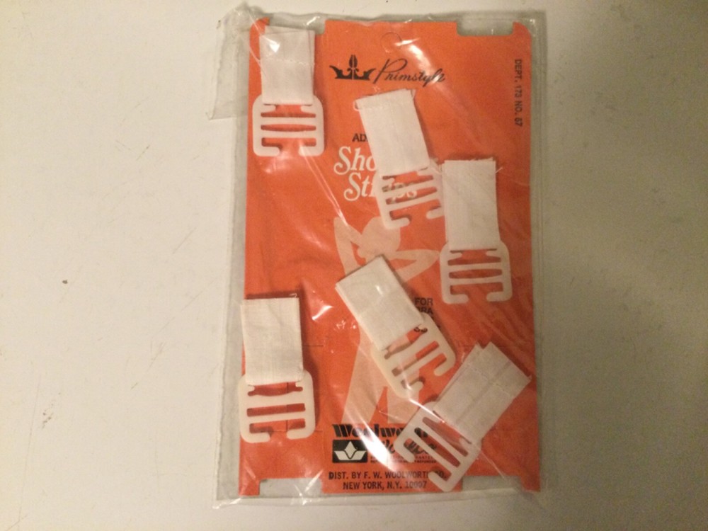 6 pc. Bra Hooks, Bathing Suit, slip shoulder Straps Replacement Primstyle NOS