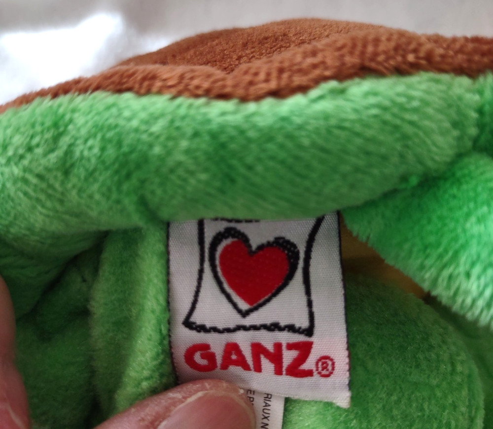 Ganz Webkinz Plush Green Turtle 10" No Code