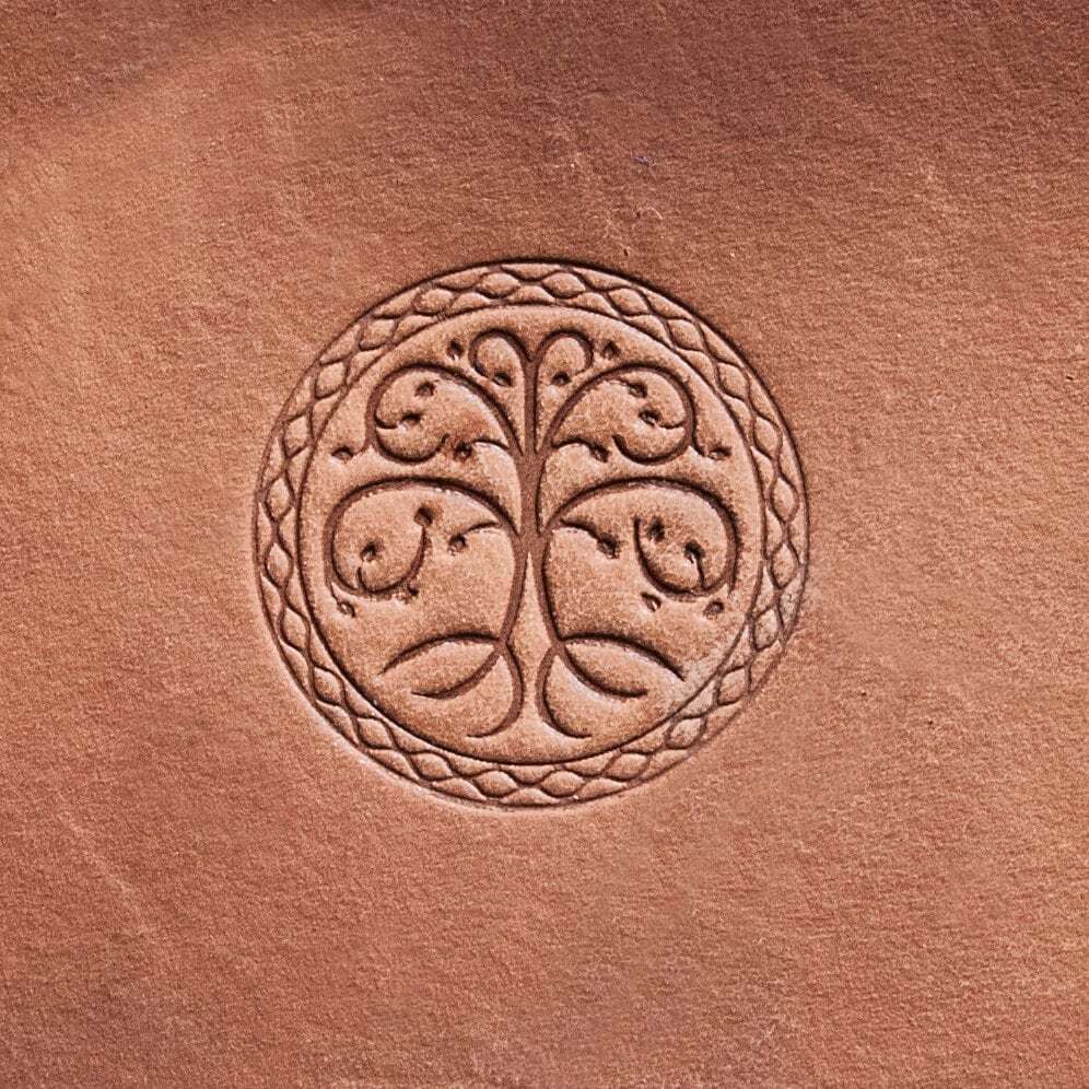 Leather Stamp: Celtic tree 4 - Delrin Material