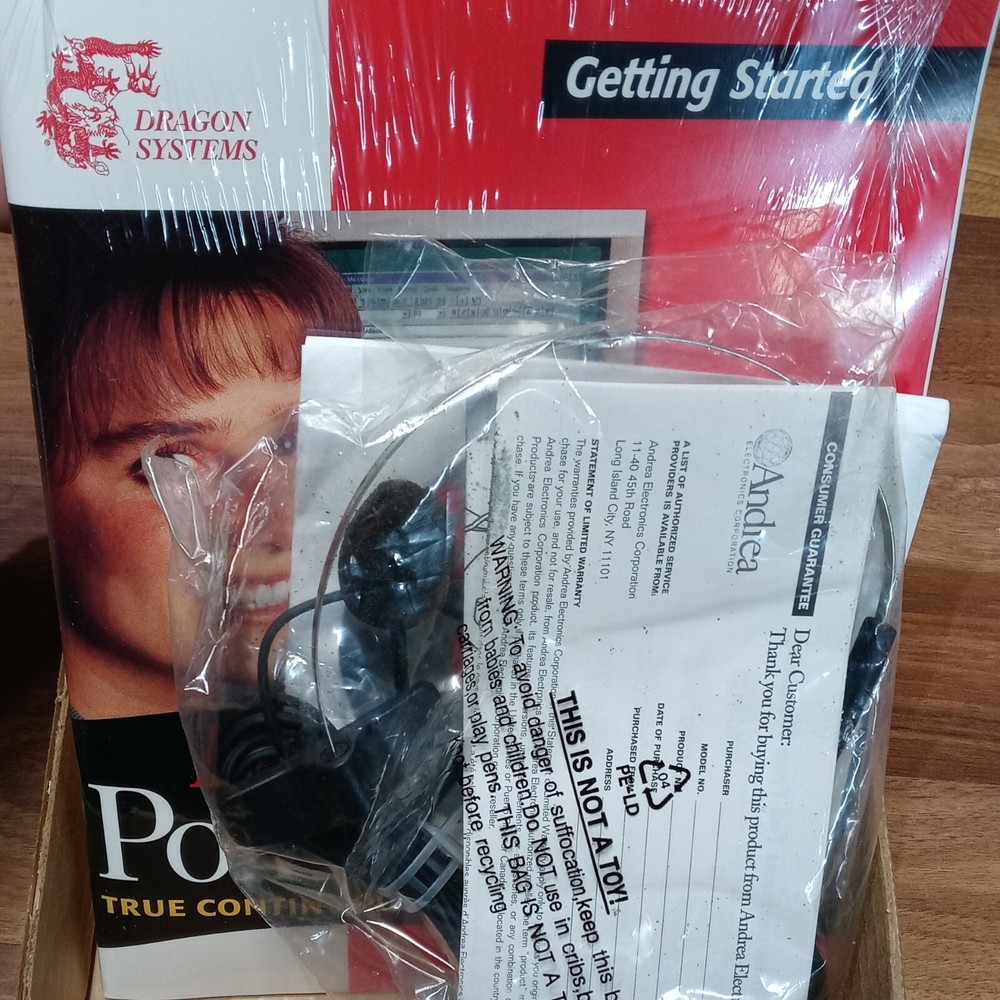 Dragon Naturally Speaking 5 Preferred + Point & Speak Microphone,Headset, CD NIB