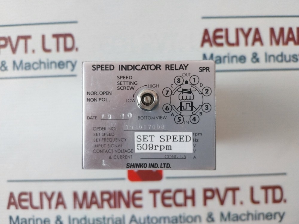 Shinko 191017008 Speed Indicator Relay