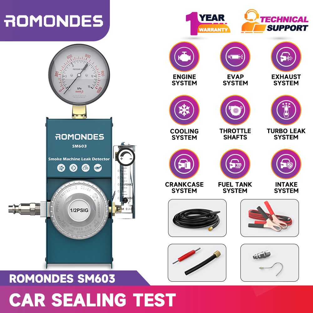 ROMONDES SM603 EVAP Smoke Machine Vacuum Leak Detection Tester Diagnostic Tool