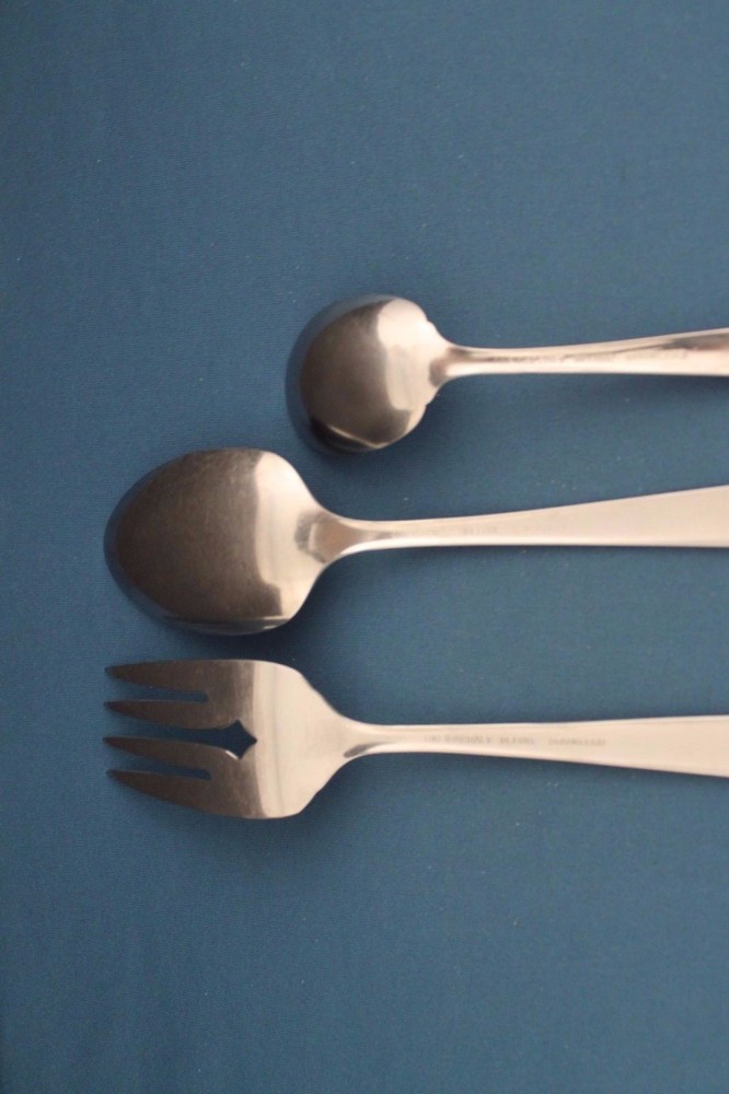 Oneidacraft ACCENT Glossy Serving (3pc Set) Tablespoon Fork Oneida Stainless