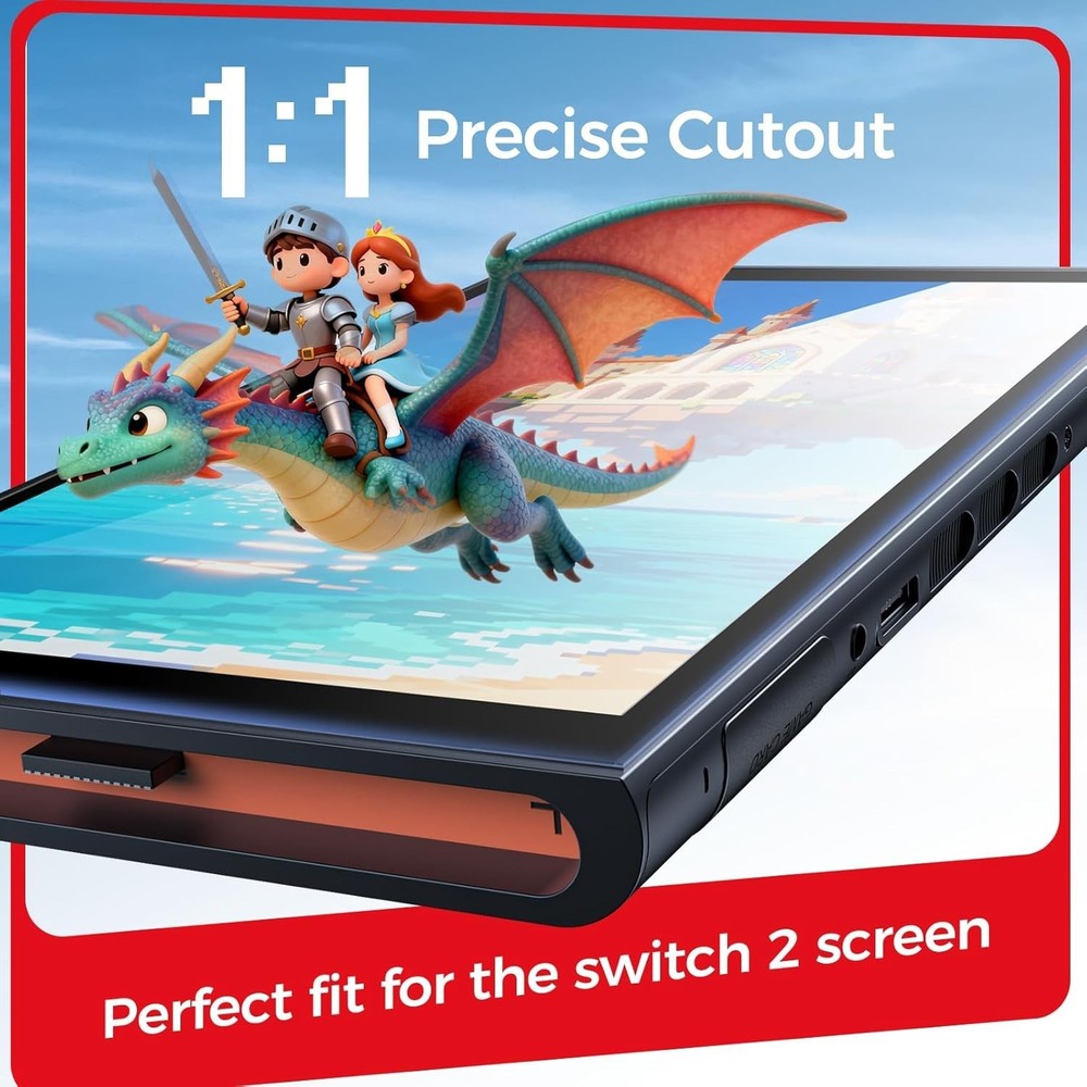 2-Pack for Switch 2 Screen Protector [2025 Verision] with Auto Alignment Kit,