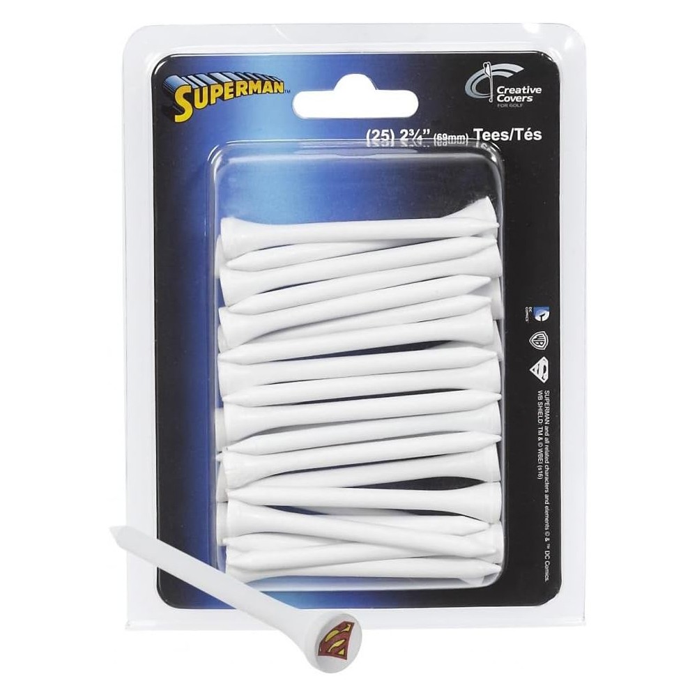NEW Creative Covers Superman 2 3/4" Golf Tees - 25ct