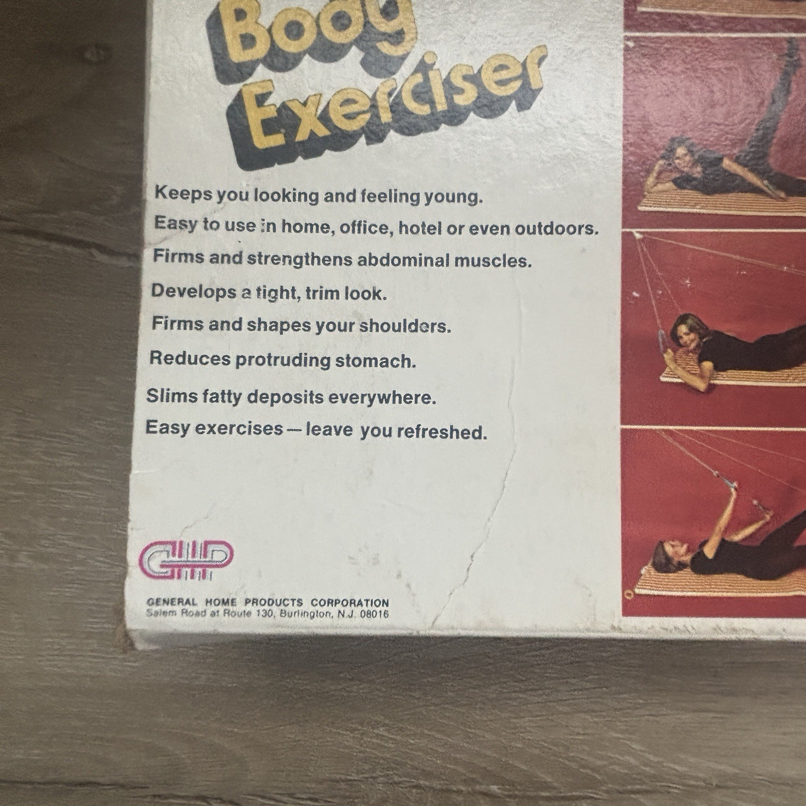 VTG Wonder Body Exerciser Retro 70s Fitness Rope Pulley Original Box Manual MCM