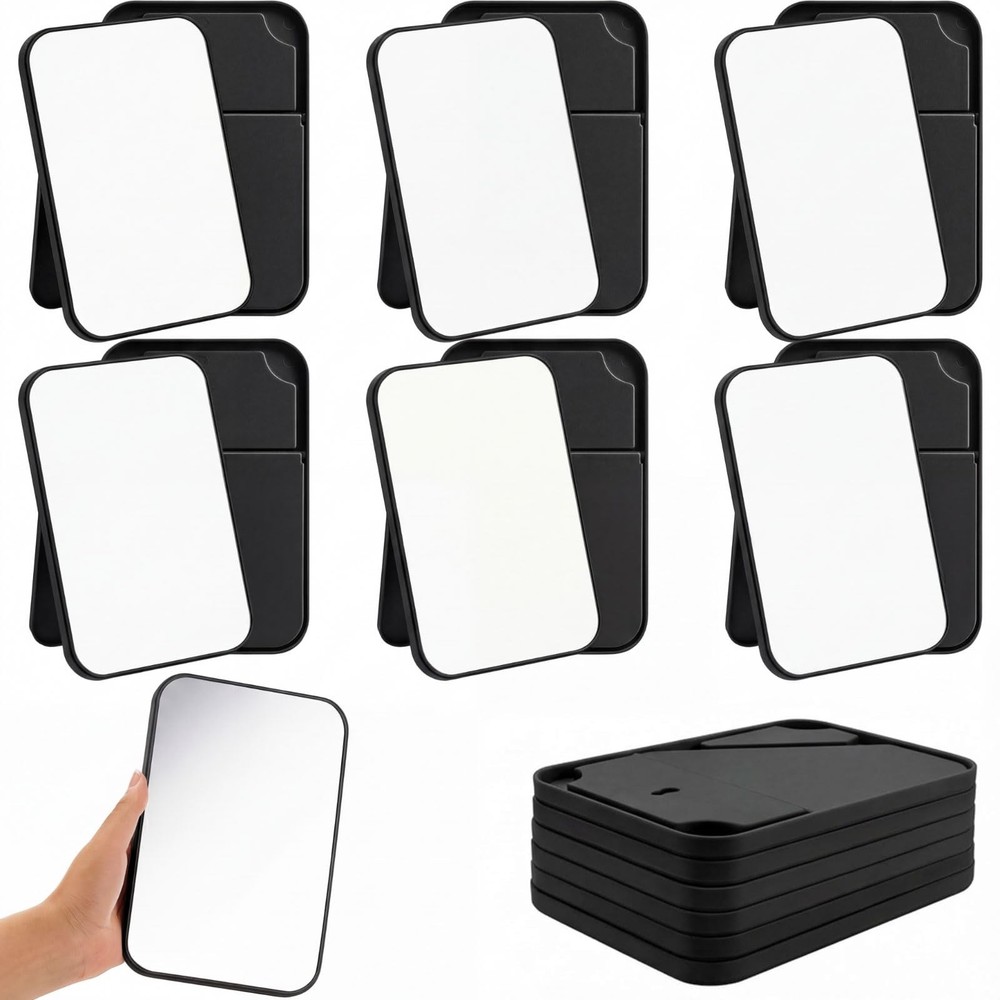 12 Pack Desktop Makeup Mirror Bulk 90° Adjustable Portable 8" Vanity Table Mi...