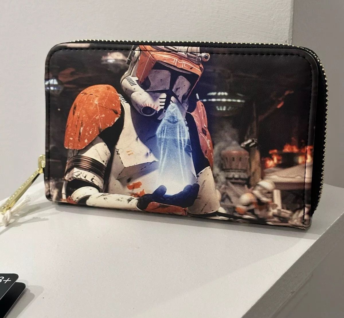 Loungefly Disney Star Wars Episode III Revenge of the Sith Scene Zip Wallet NWT!
