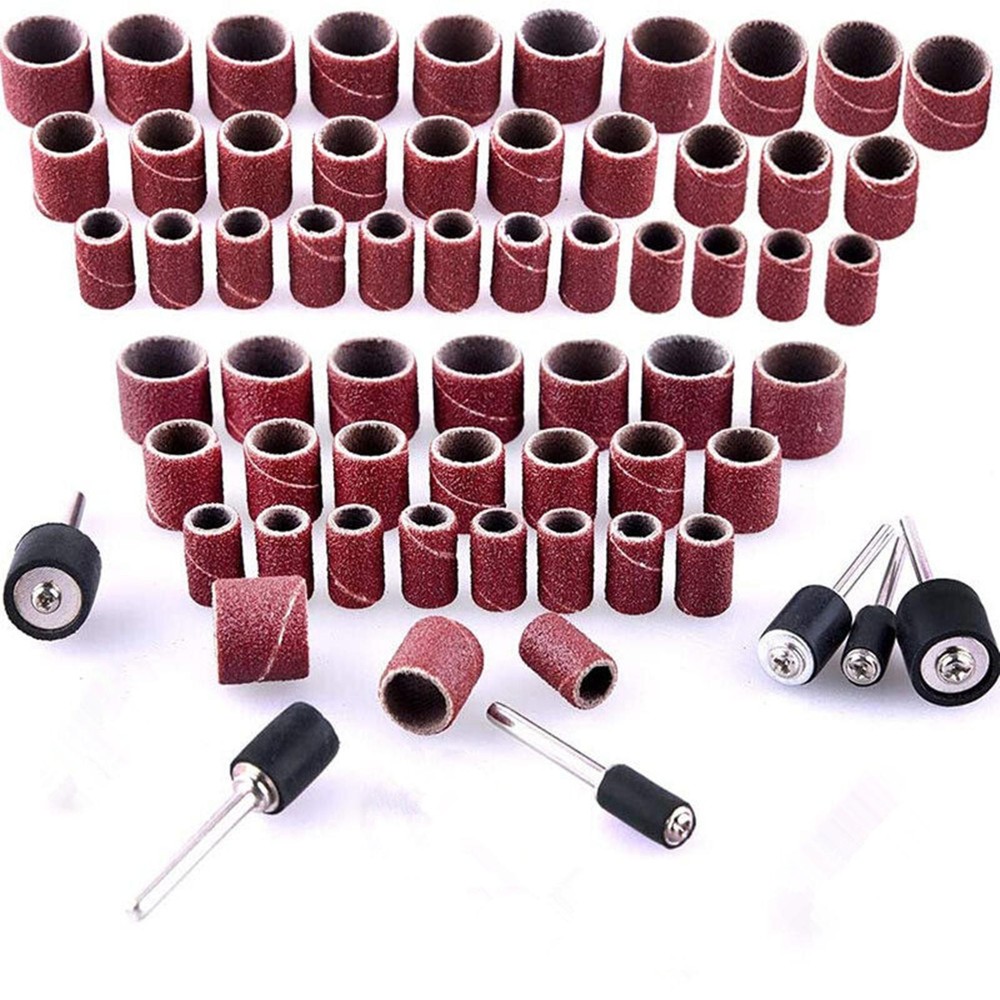 384PCS Drum Sanding Kit For Dremel Nail Drill Bits Accessories Rotary Tool Set A