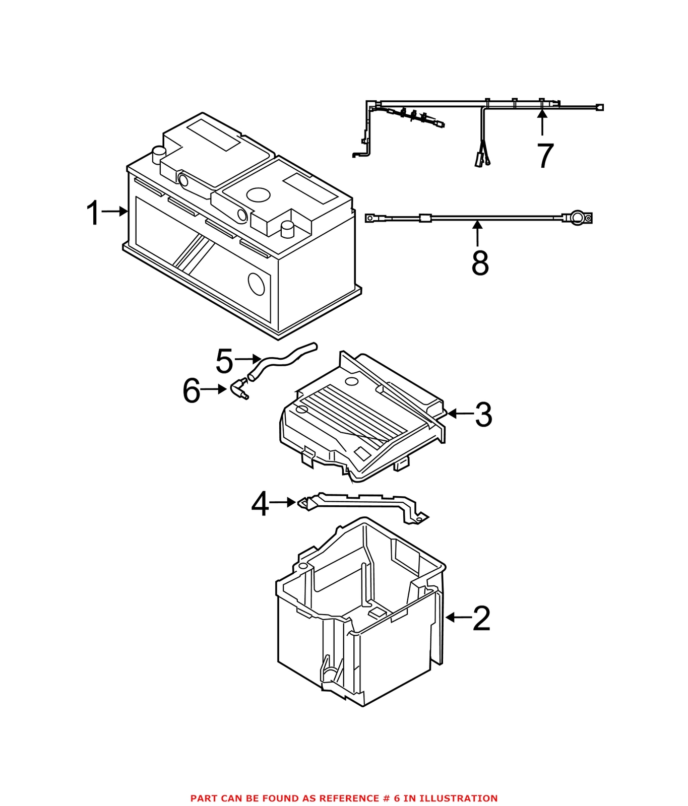 For Mini Genuine Battery Vent Tube Adapter 61211377835