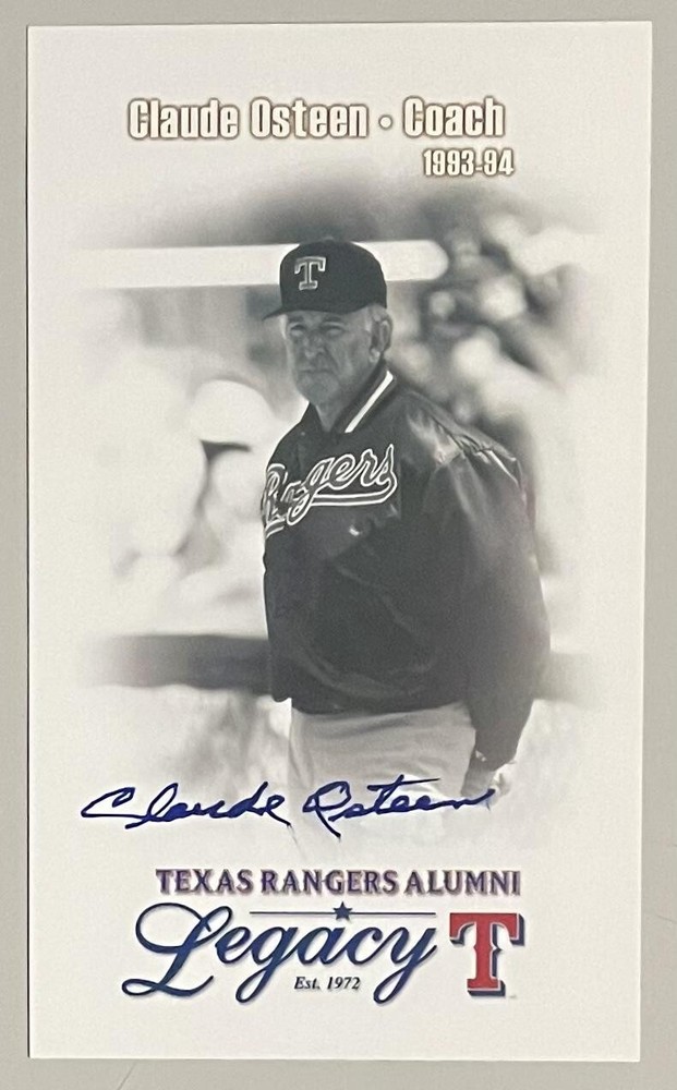 MR. CLAUDE OSTEEN, 100% AUTHENTIC AUTOGRAPHED PHOTO