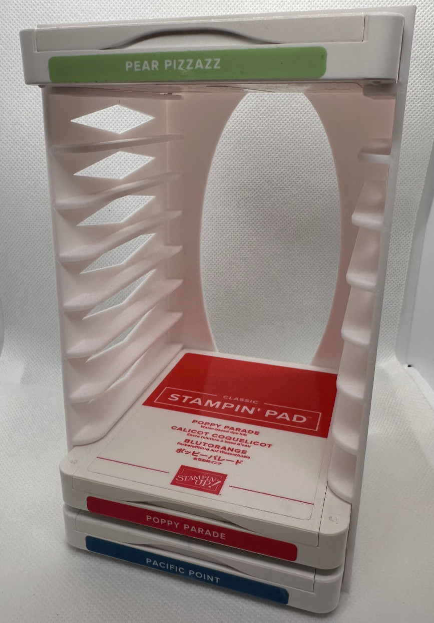 STORAGE CASE for Stampin Up Ink Pads NEW CURRENT DESIGN holds up to 10 pad EMPTY