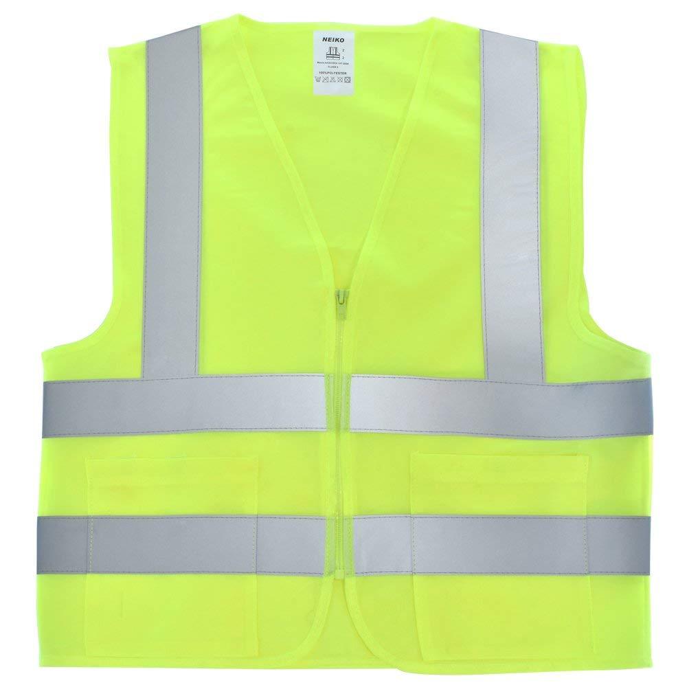 Medium Neiko High Visibility Safety Vest with 2 Pockets, ANSI/ISEA Standard
