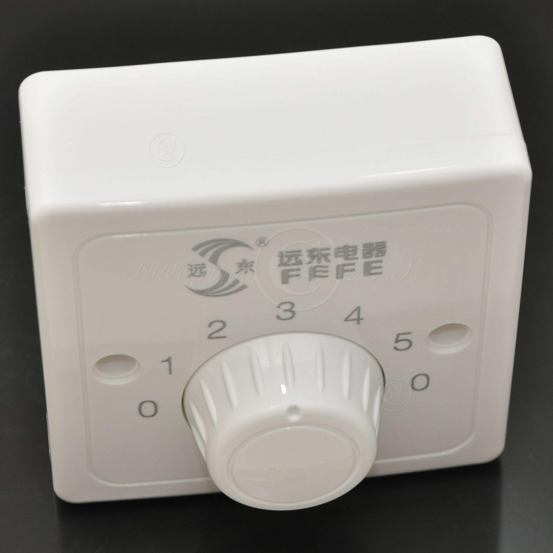 Upgraded 5Gear Capacitive Vintage Ceiling Fan Speed Controller Wall Mount Switch