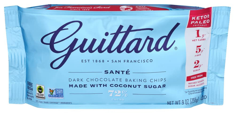72% Sante Dark Chocolate Baking Chips, 9 OZ