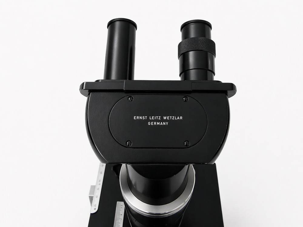 Leitz Wetzlar Compound Microscope Phase Contrast Disc Tested Optics