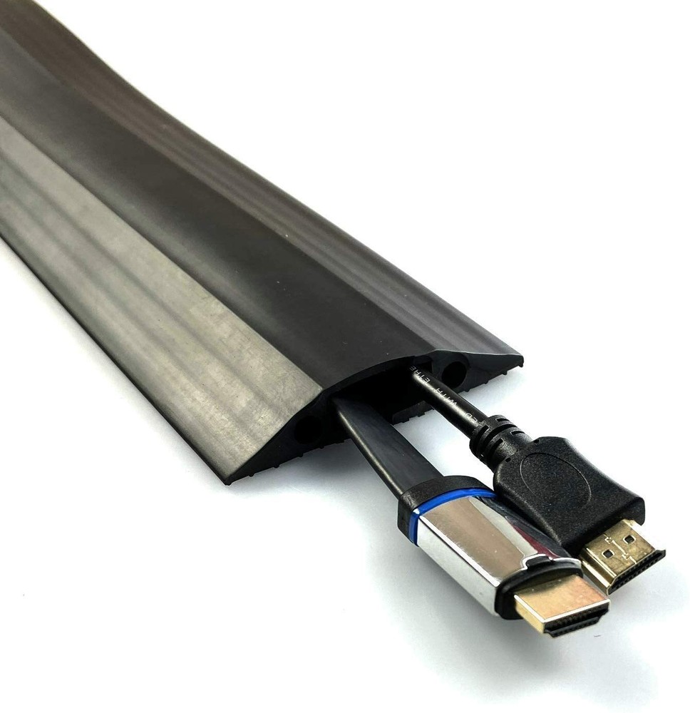 Black Cable Floor Protector / Cover /Protect Prevent a Trip HazardOn1shelf