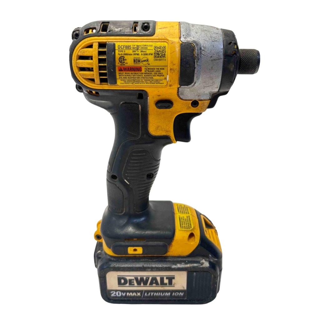 DeWalt DCF885 20V MAX 1/4" Cordless Impact Driver