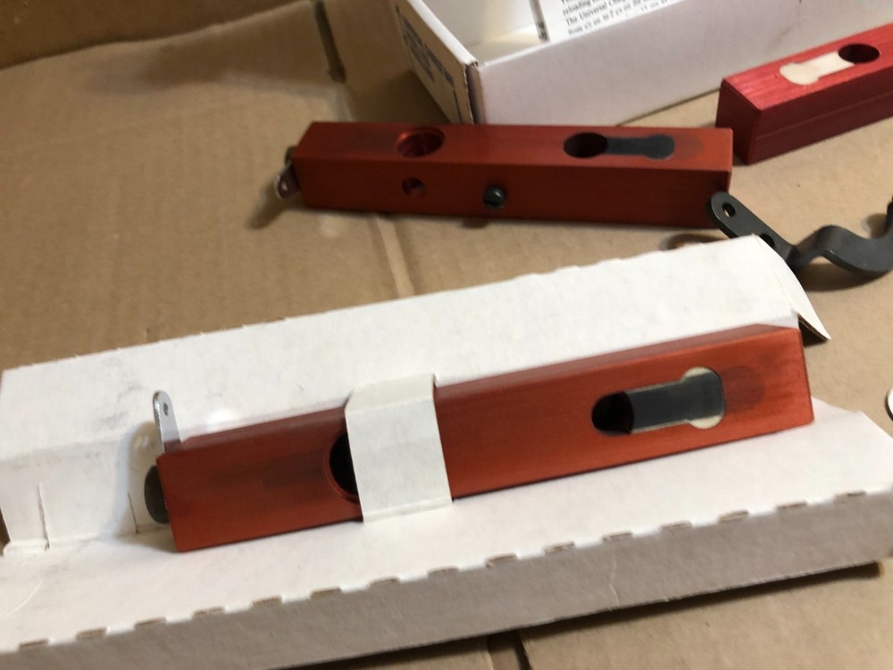 3x red ALUMINIUM Regular CHARGE BARS FOR MEC PROGRESSIVE press