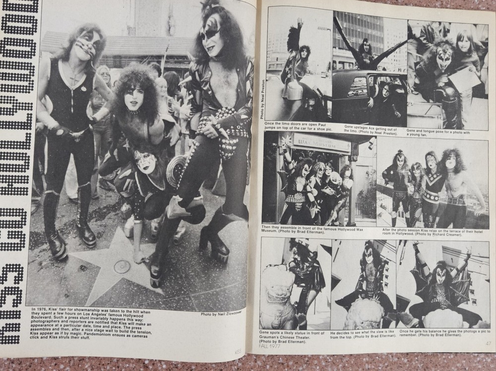KISS CREEM SPECIAL EDITION Magazine 1977 Complete with centerfold poster