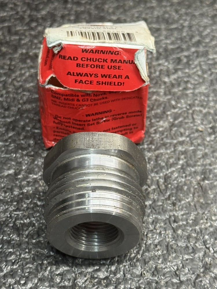 Teknatool I9NS 3/4-Inch 16 Thread Chuck Insert/Adaptor to fit Insert Type Chuck