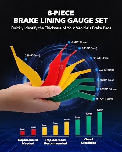 17pc Drum Brake Tool Kit, Drum Brake Adjustment Tool with Brake Spring