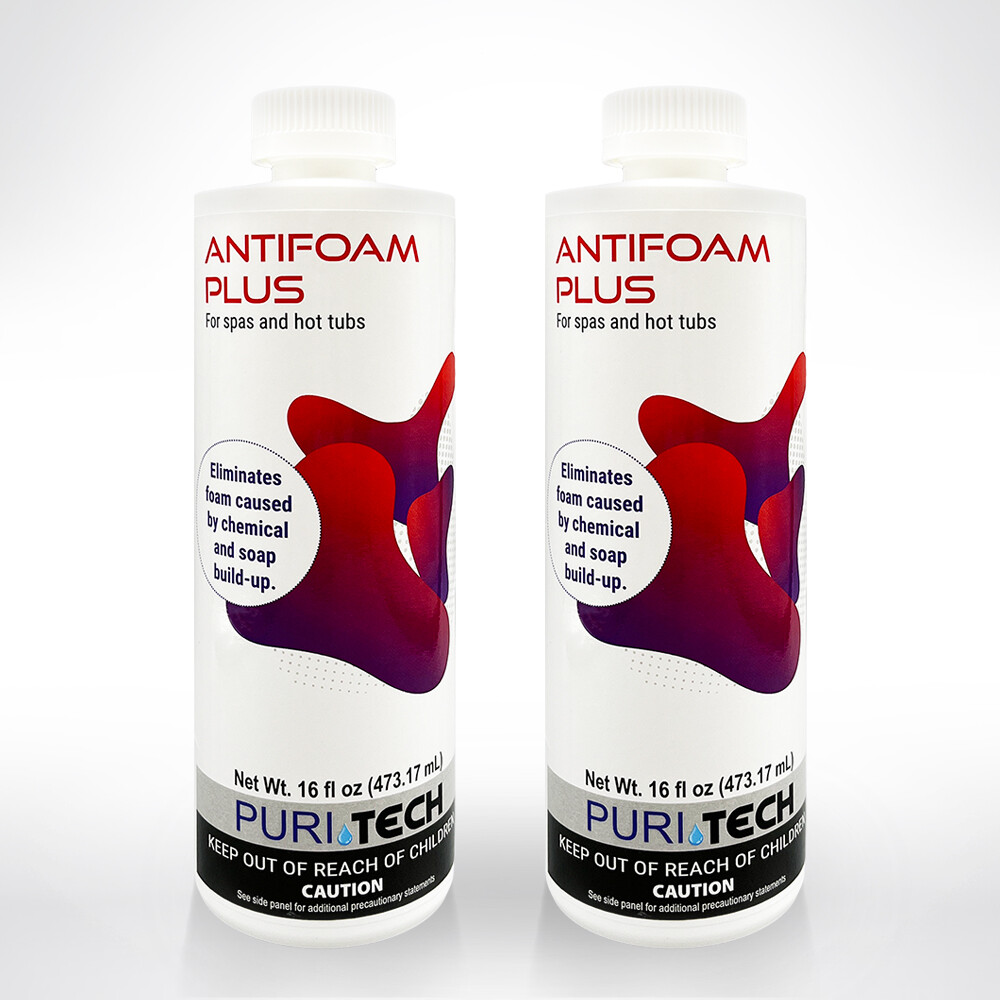 Puri Tech Spa Anti-Foam Plus 2 Pack Concentrated Formula Works Quickly
