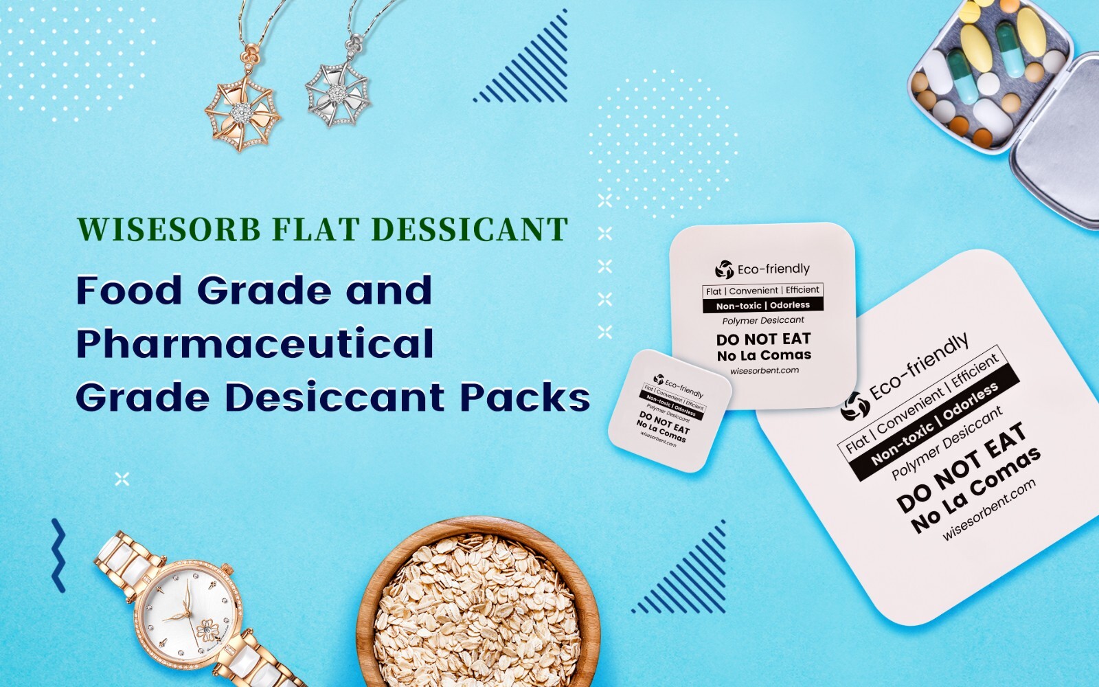 15 Pack Flat Dessicant, Desiccant Packs 5.3x5.3 Inch of Each Piece Dehumidifier