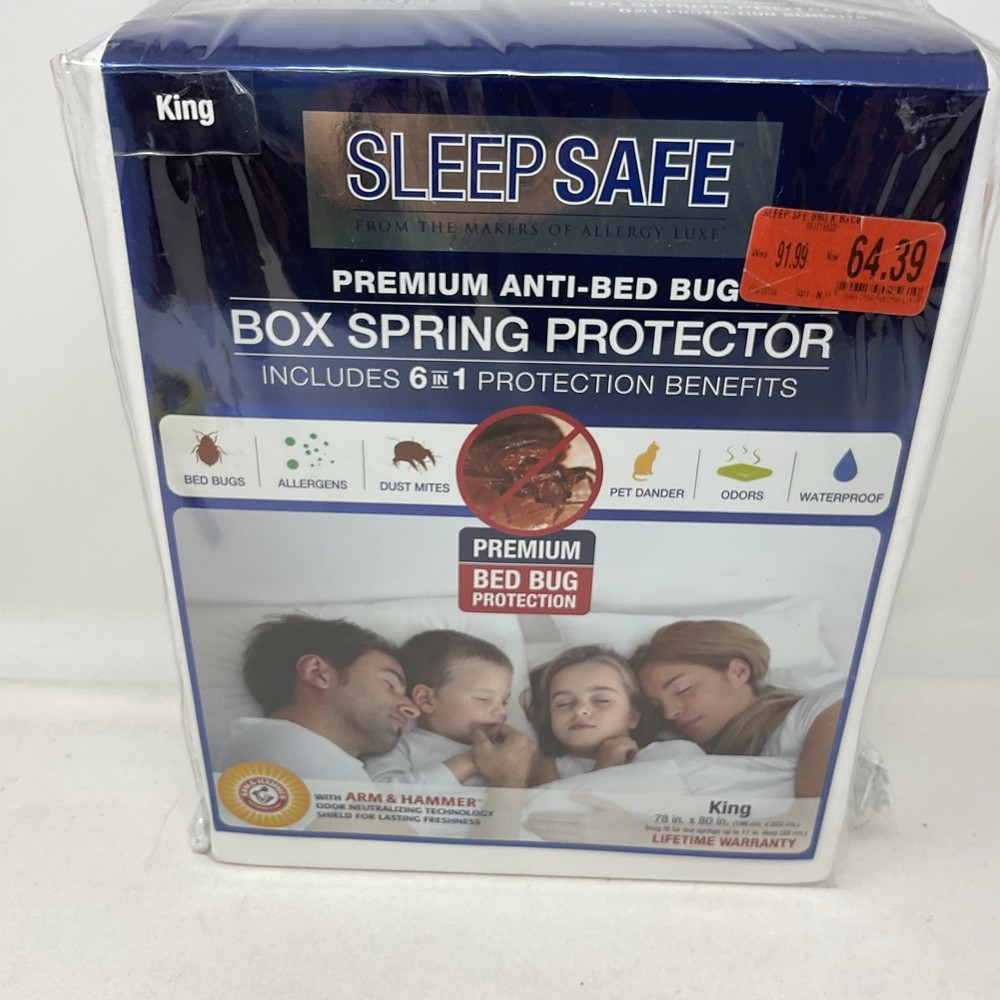 Anti-Bed Bug KING Size Box Spring Protector NEW Sleep Safe 78" x 80"