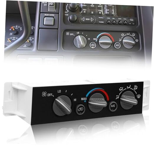 A/C Heater Control Switch Panel Without Rear Window Defogger Replacement for