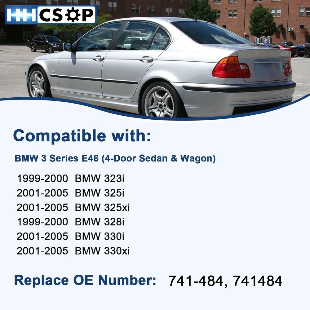 Front Left Driver Side Power Window Regulator with Motor Compatible with BMW