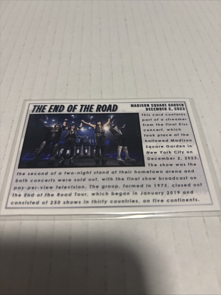 Kiss Historical Artifact Ribbon LAST Show 12-2-23