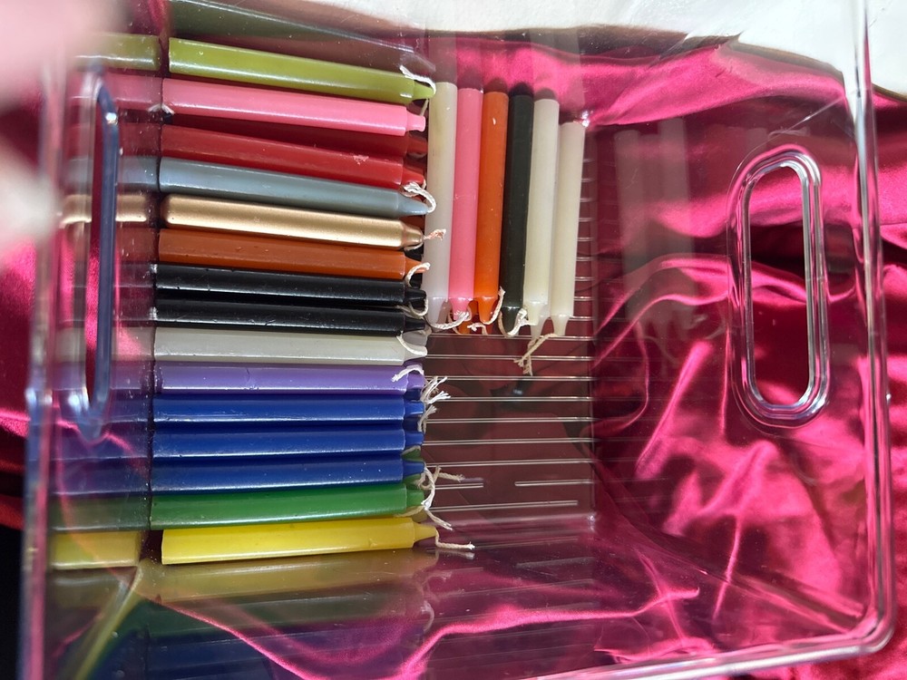 57 4" assorted colors chime candles
