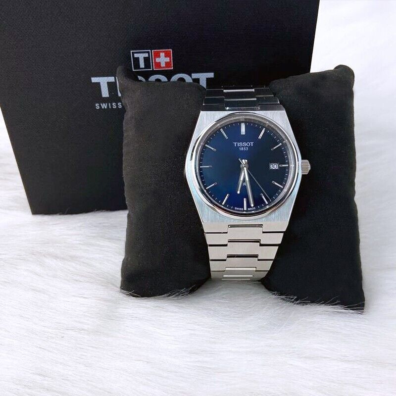 Men Tissot Classic PRX/316L Blue Stainless Steel Watch T137.410.11.041.00 (40mm)