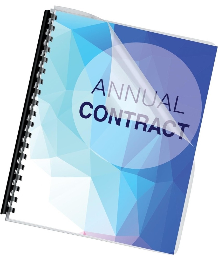 Transparent PVC Binding Covers, Oversize, 100 Pack (52311)