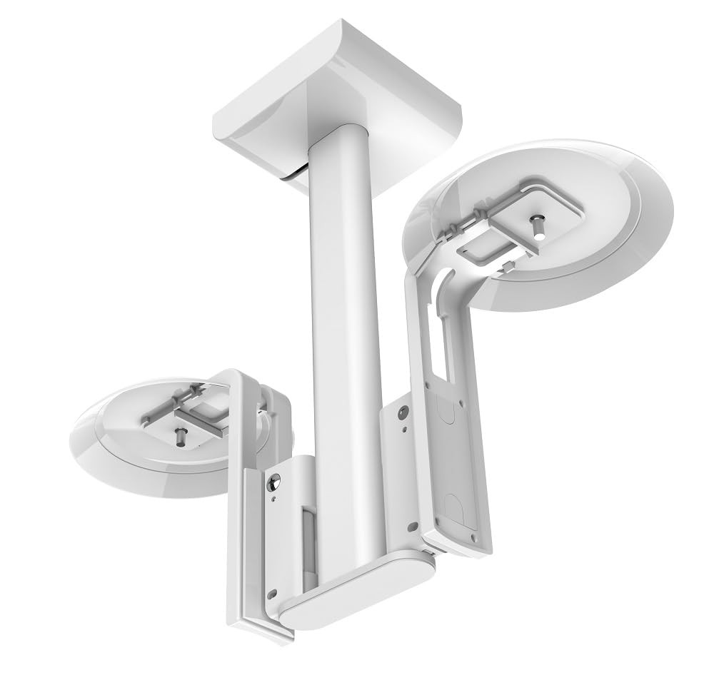 FLEXSON Ceiling Mount for Two Sonos ERA 100 (White, Pair)