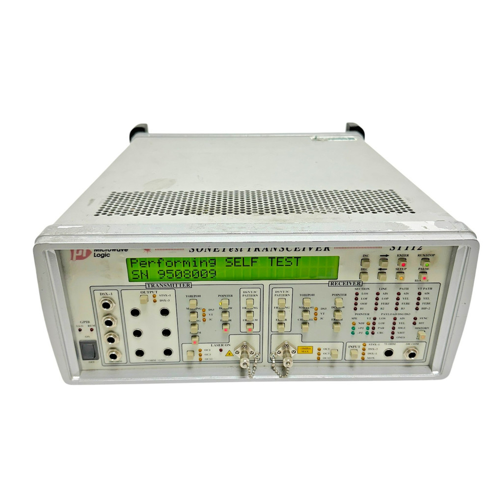 Microwave Logic ST112 SONETest Transceiver –OC-1, OC-3, OC-12 – TESTED & WORKING