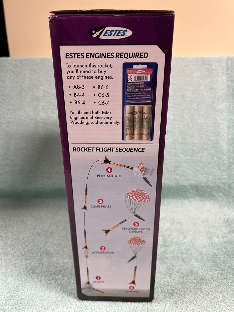 Estes Taser Flying Model Rocket Launch Set #1491 (NEW)