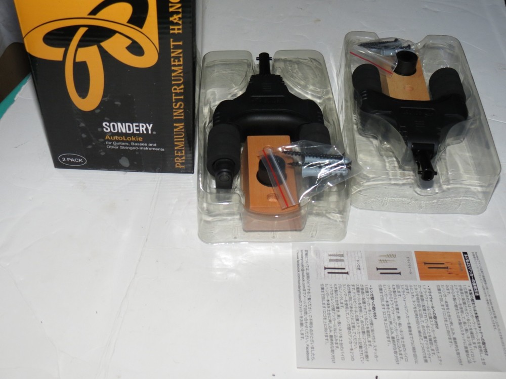 Sondery Guitar Hanger Wall Mount Auto Lock and Adjustable Hook Holder