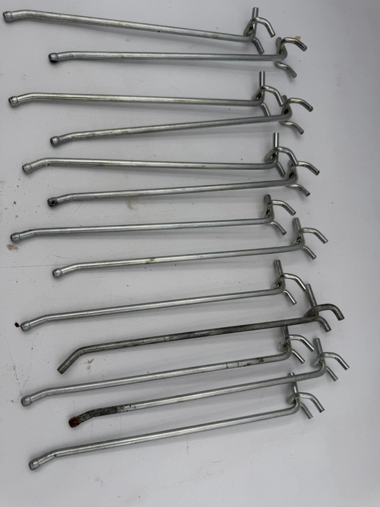 12 - 8” Peg Board Hangers D3A