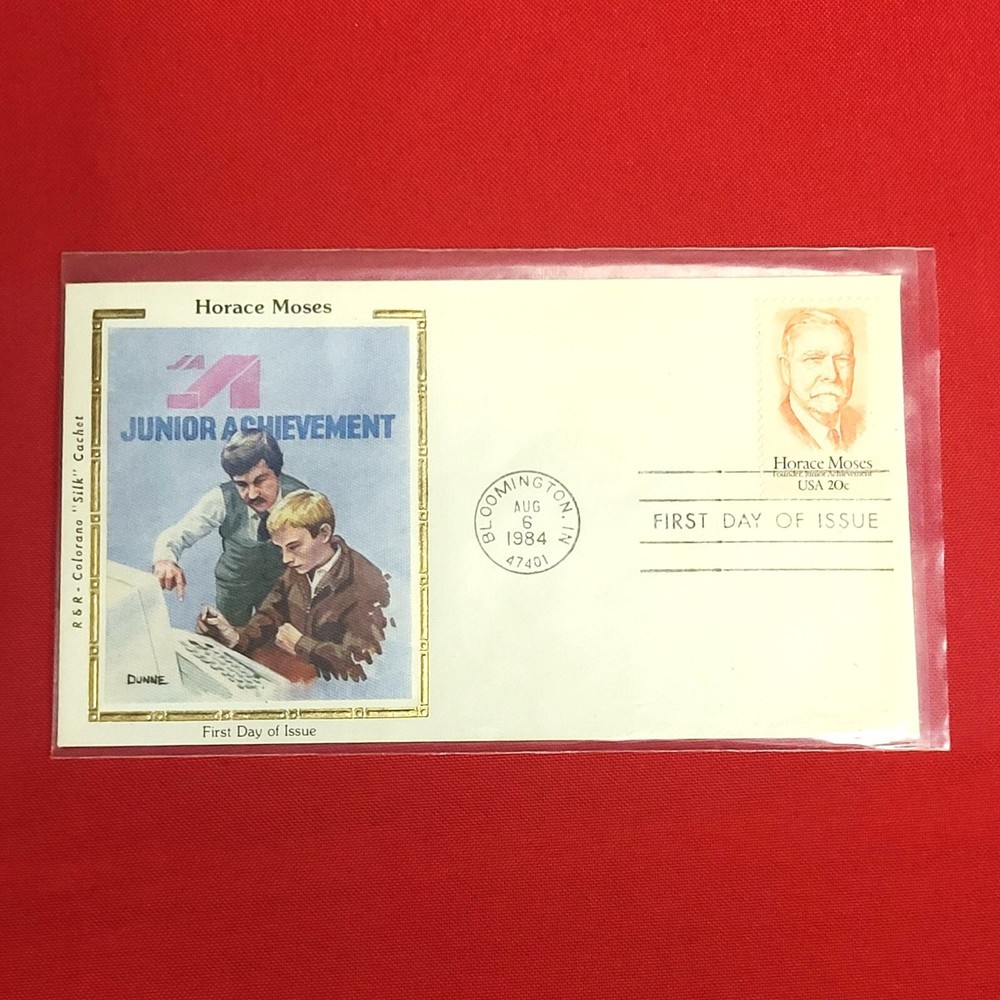 First Day of Issue Horace Moses Stamp Cache Envelope