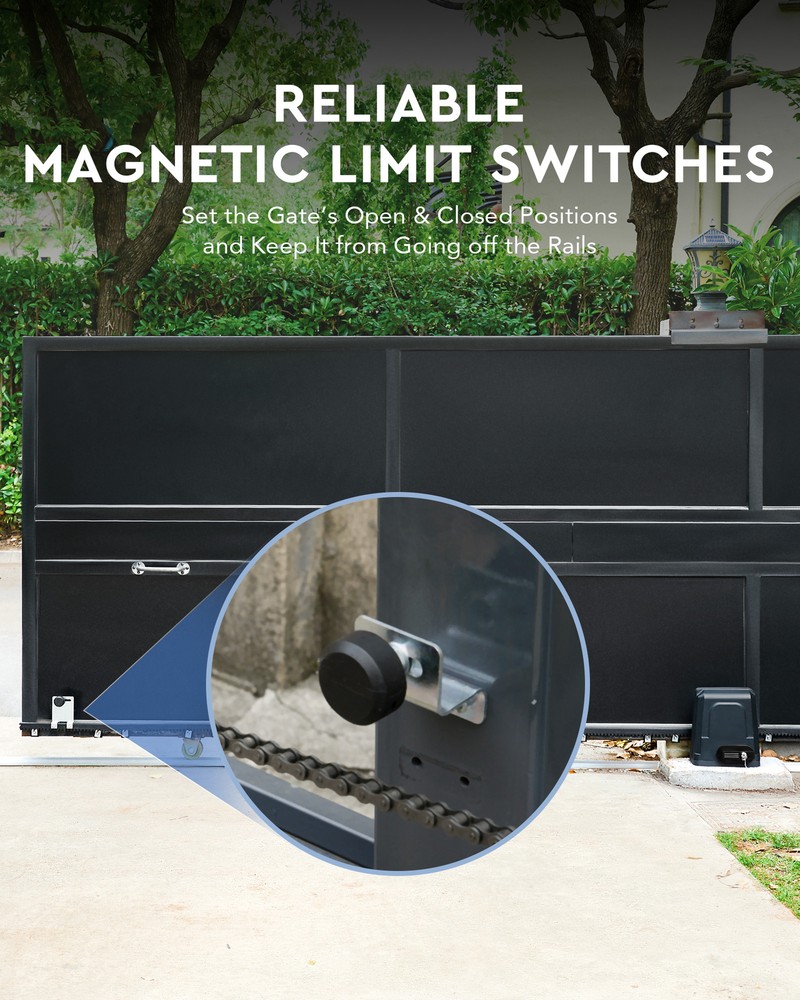Round Switch Magnets for Sliding Gate Opener 2pc Replacement Gate Magnets