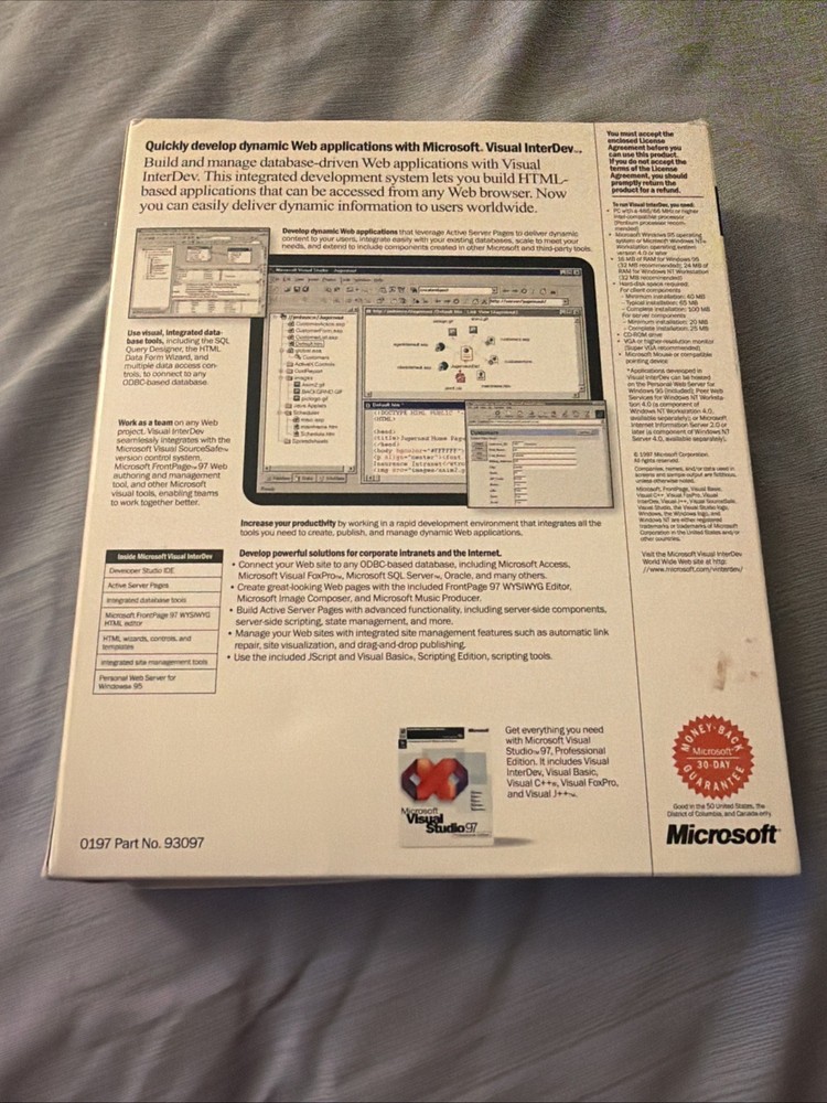 Microsoft Visual InterDev - Promotional Sample w/ Developer Network - Free Ship!