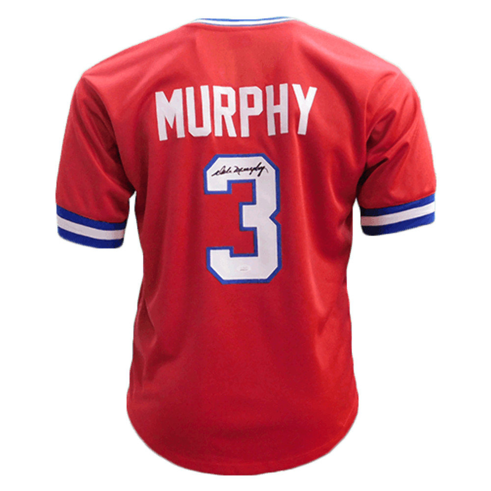 Dale Murphy Autographed Throwback Atlanta Red Jersey (JSA)