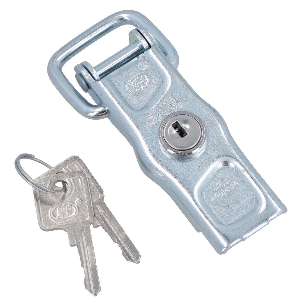 Over Centre Catch Toggle Clamp Large 10cm Lockable High Capacity Two Keys