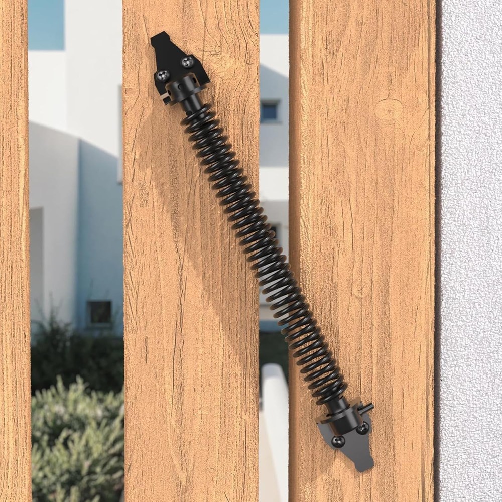 JZVXX 14-Inch Self Closing Gate Spring, Gate Closer, Gate Latch Spring with A...