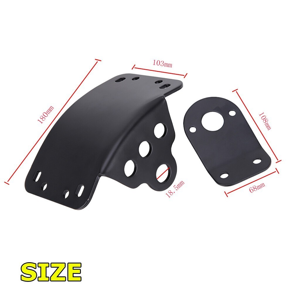 Motorcycle Side Mount License Plate Bracket Tail Light Holder For Harley Bobber
