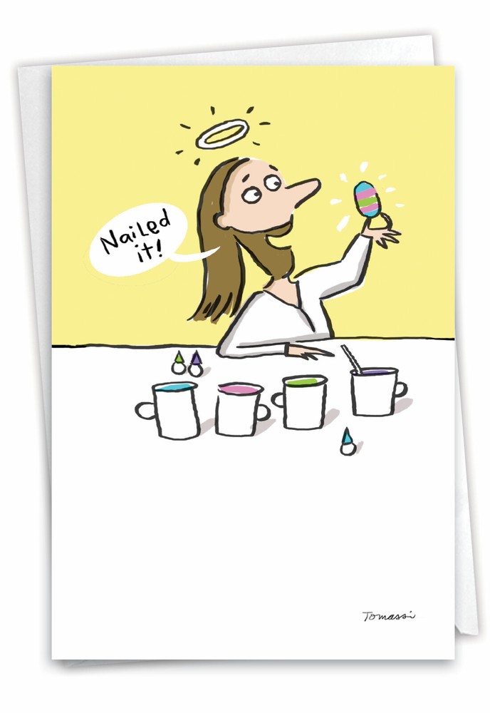 1 Funny Easter Card with Envelope - Nailed It C3576EAG