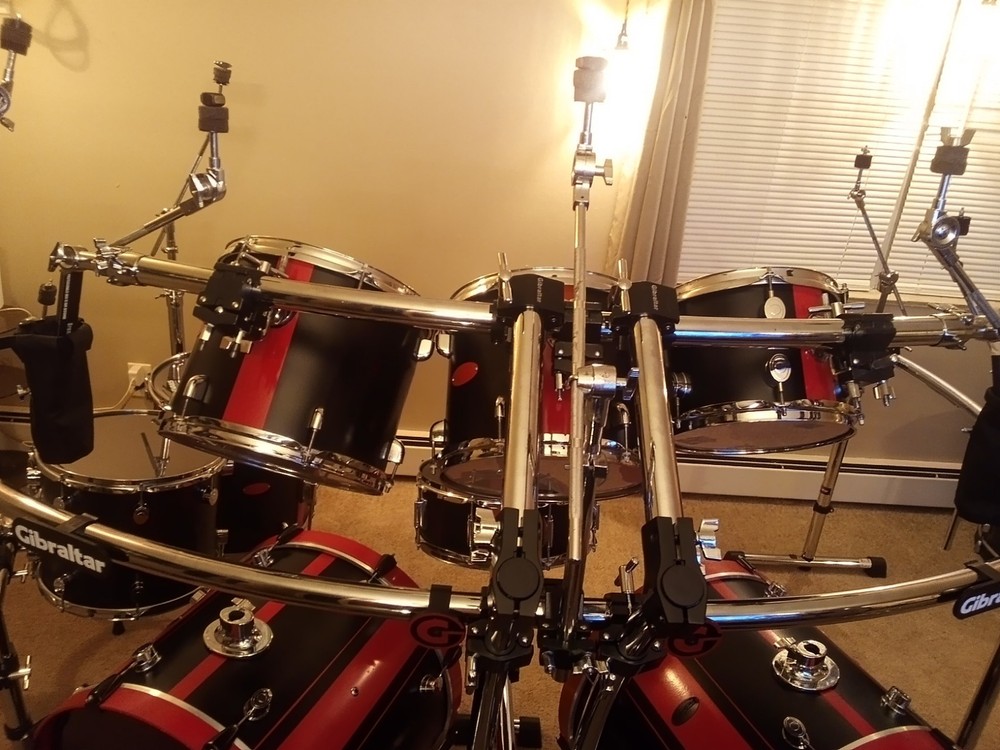 Full 8pc Pdp Custom Kit And Gibraltar Rack
